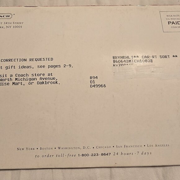 Vintage Coach Catalogs ~ 1987 & 1997 ~ Excellent Condition - Picture 7 of 12